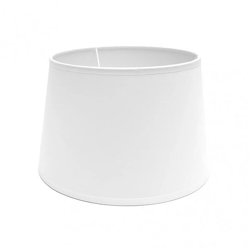 FABRILAMP Abat-jour Clara blanc conique ouverte 35 cm E27