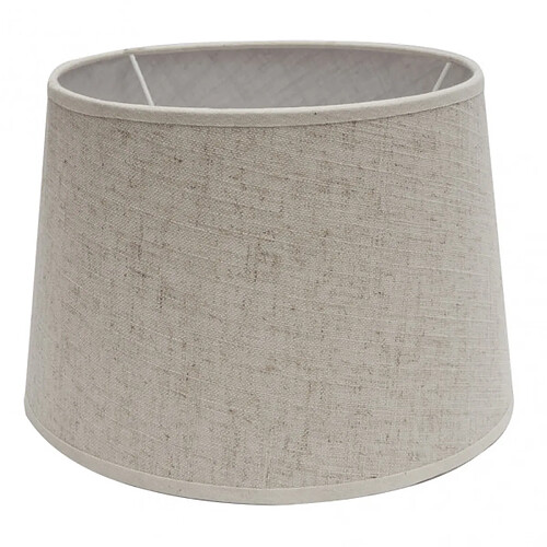 FABRILAMP Abat-jour Agueda beige en lin 45 cm E27