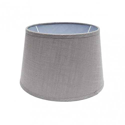 FABRILAMP Abat-jour Agueda gris en lin 35 cm E27