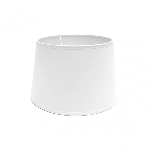 FABRILAMP Abat-jour Clara blanc conique ouverte 30 cm E27