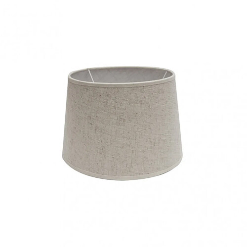 FABRILAMP Abat-jour Agueda beige en lin 25 cm E27