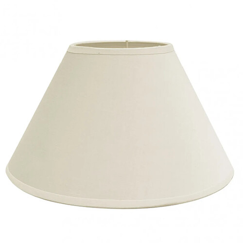 FABRILAMP Abat-jour Clara beige conique fermée 45 cm E27