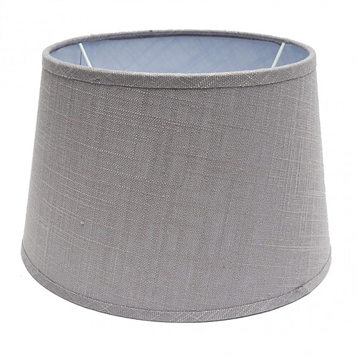 FABRILAMP Abat-jour Agueda gris en lin 45 cm E27