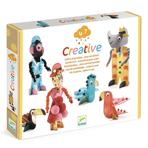 Creative box - Coffret d'activités? tout est utilisé ! - 6 Chics de la savane djeco