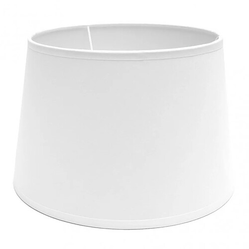 FABRILAMP Abat-jour Clara blanc conique ouverte 45 cm E27
