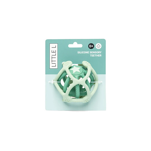 LITTLE L. Set de 2 balles sensorielles vertes