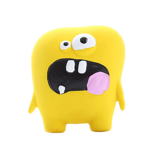INF Jouet pour chien Monstre mignon - Jaune