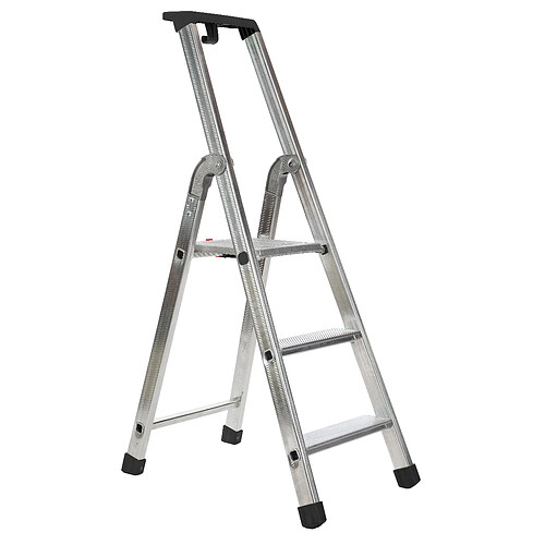 Escabeau Sparta industriel - ESCALO - 3 marches - Professionel - Conforme norm EU: EN131