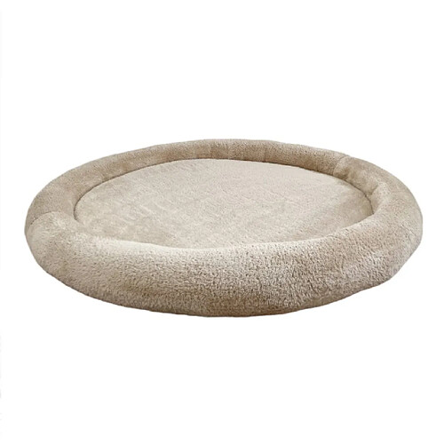 Monio For Kids Tapis de jeu nid en peluche beige