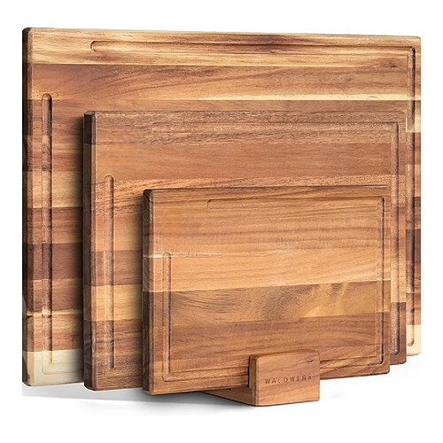 ByteLike Planche à découper bois antidérapante