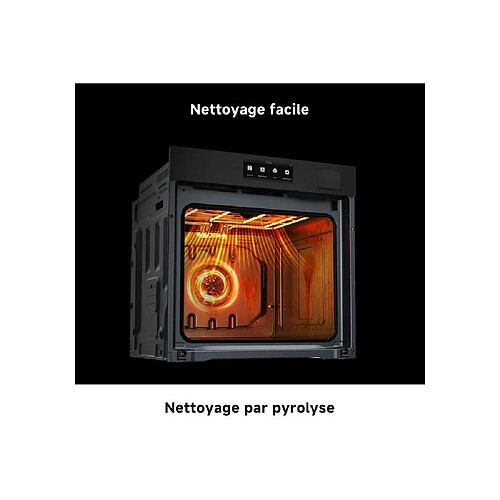 Dreame Z6000 Four vapeur encastrable 81 L - Porte froide - Noir verre - Air Fry