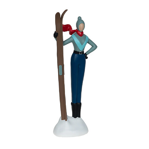 Amadeus Statuette skieuse H40 cm en résine