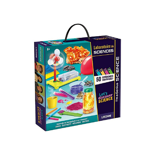 Lisciani Giochi I’m A Genius Laboratory of Science - 50 expériences - Kit science