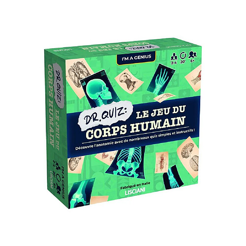 Lisciani Giochi Lisciani I'm a Genius Dr. Quiz - Corps Humain - Jeu de Quiz Éducatif - Français - 2 à 4 joueurs