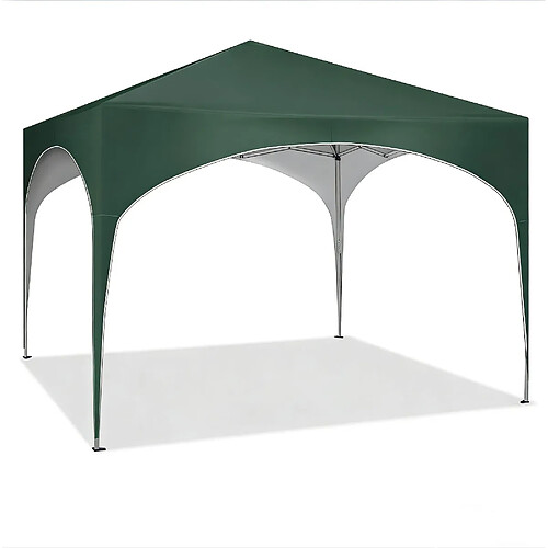 STILVORA Tonnelle pliante 3 x 3 m verte à hauteur réglable
