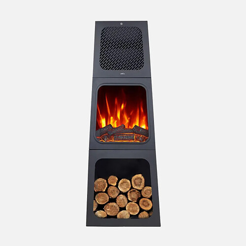 Radiateur soufflant ceramique FABRILAMP Cornelius 1800 W Noir