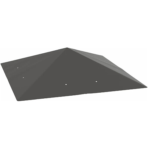 STILVORA Toit de remplacement pour pavillon 3 x 3 m gris