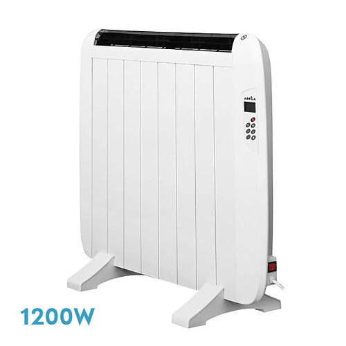 Radiateur inertie FABRILAMP GABAN 1200 W aluminium blanc