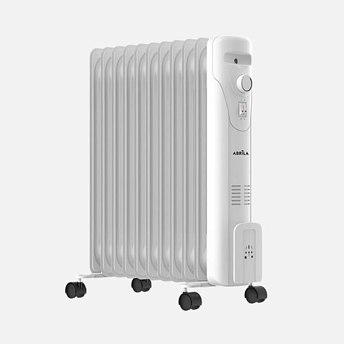Radiateur bain huile FABRILAMP DUNCAN 2500 W blanc 11 ailettes