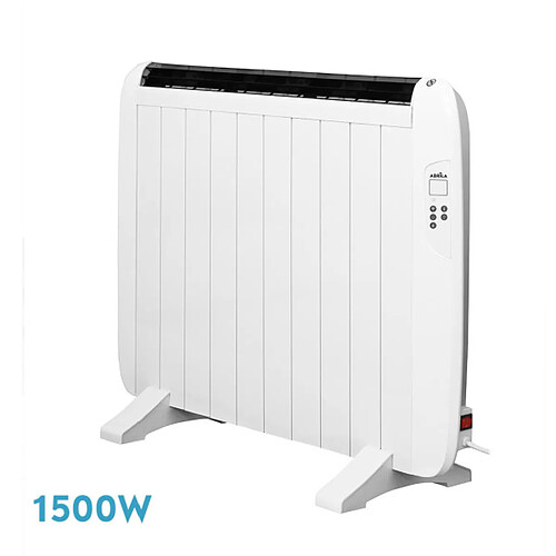 Radiateur inertie FABRILAMP GABAN 1500 W aluminium blanc
