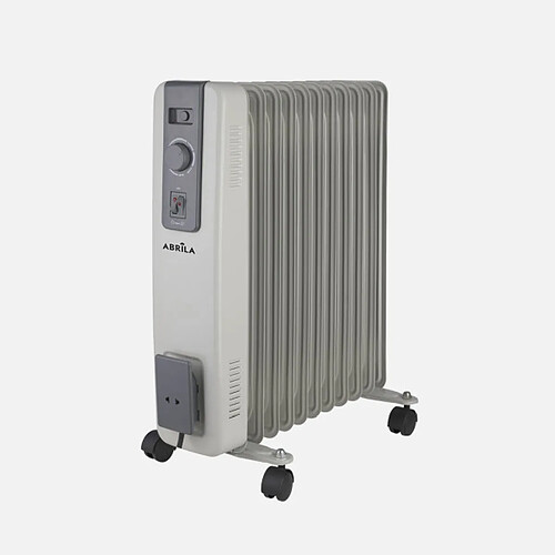 Radiateur bain huile FABRILAMP ACEBUCHE 2500 W gris 11 ailettes
