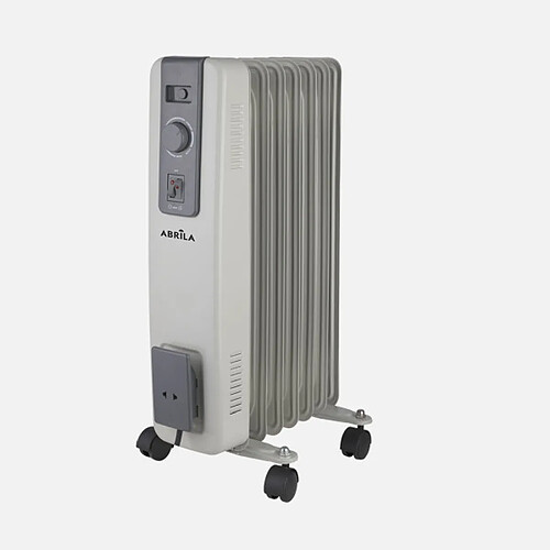 Radiateur bain huile FABRILAMP ACEBUCHE 1500 W gris 7 ailettes