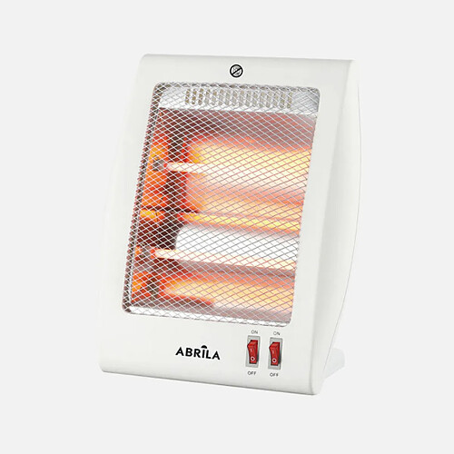 Radiateur quartz Fabrilamp COKER 800 W blanc portable