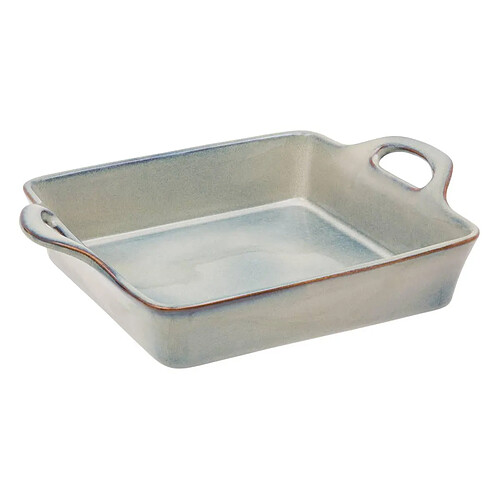 Secret De Gourmet Plat à Four Carré en Grès Terre Inconnue 31cm Vert