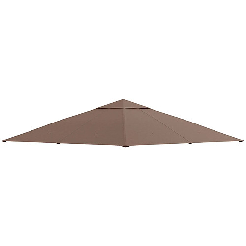 STILVORA Toile de toit de rechange pour pavillon 298 x 295 cm moka