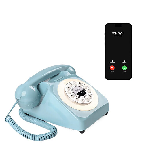 ByteLike Téléphone Fixe Vintage Bluetooth