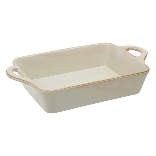 Secret De Gourmet Plat à Four Rectangulaire en Grès Terre Inconnue 38cm Beige