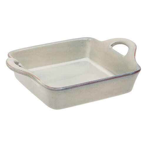 Secret De Gourmet Plat à Four Carré en Grès Terre Inconnue 24cm Vert