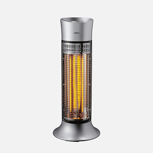 Radiateur carbone Fabrilamp YUMA 900 W argent et noir portable oscillant