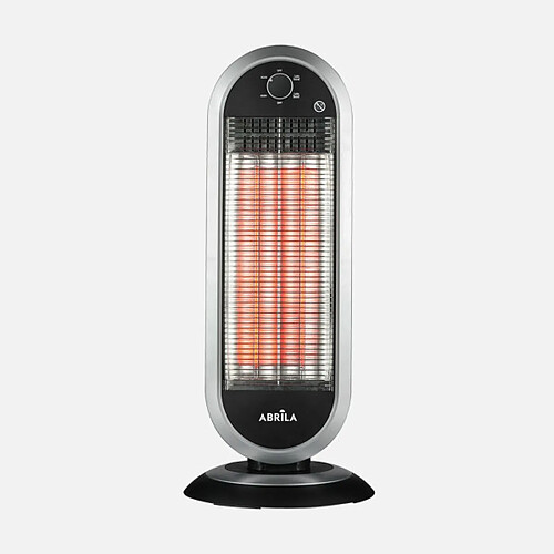 Radiateur carbone Fabrilamp AKRON 900 W noir et argent portable oscillant