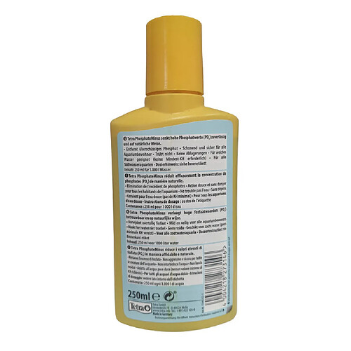 Tetra PhosphateMinus - 250 ml - Réduit les PO4 et limite la croissance d’algues
