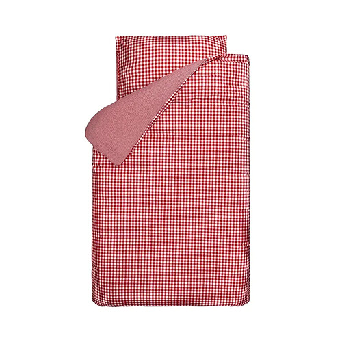 Bink Bedding Bink becquet linge de lit BB carreau rouge 100 x 135