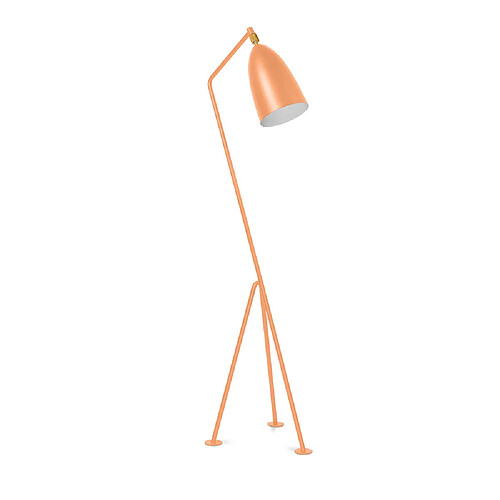 ICONIK INTERIOR Tripod Design Floor Lamp - Lampadaire - Hopper Orange