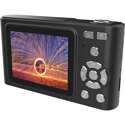 ByteLike Noir Appareil photo compact rétro