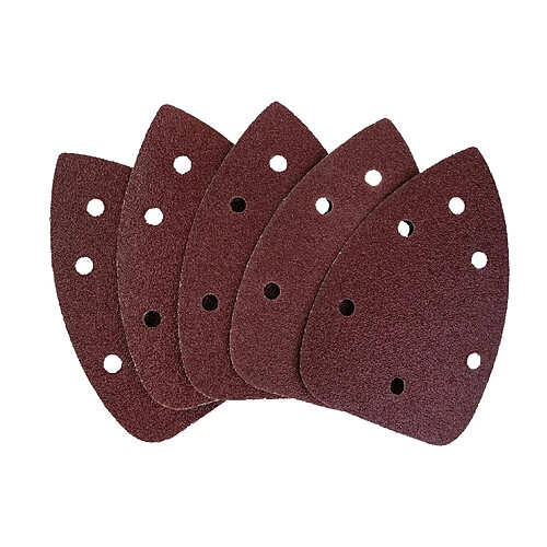 Westfalia Triangles de ponçage, grain 60, 140 x 140 x 8 mm, 5 pièces