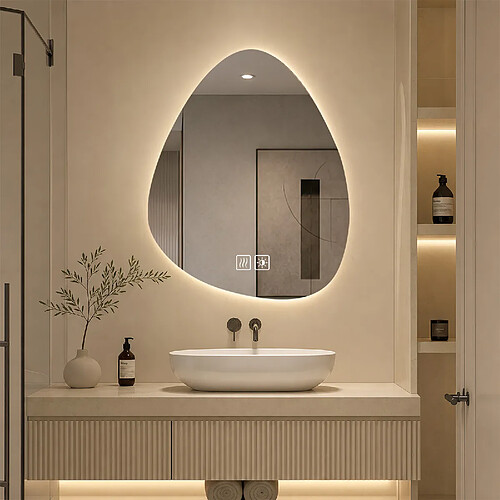 ByteLike Miroir LED Tactile 40x60 Galet