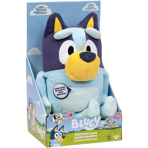 Moose toys peluche interactive Bluey - Bleu