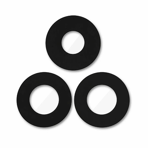 Avizar Clappio Protection Caméra pour Samsung Galaxy A37 5G en Verre Trempé Lot de 3 Noir