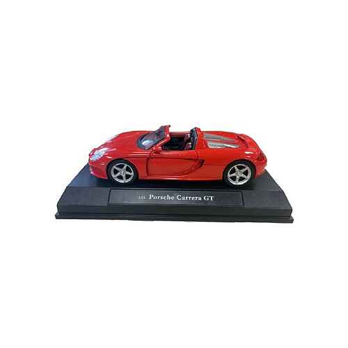Cararama Porsche Carrera GT - Rouge - Modèle miniature 1/24 portes et capot ouvrants