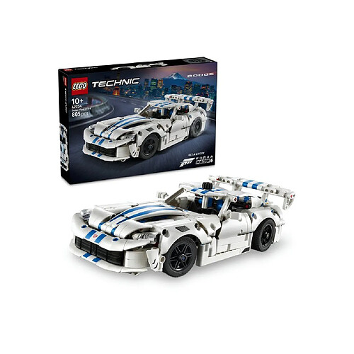 LEGO Technic 42234 Dodge Viper GTS-R - Voiture de sport - 805 pièces
