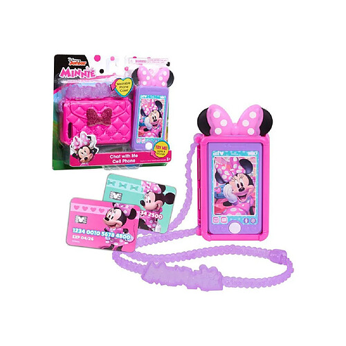 Disney Minnie Mouse Chat With Me - Téléphone portable jouet porté - Lumières et sons
