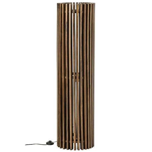 Paris Prix Lampadaire en Bois Linea 122cm Marron Foncé