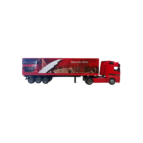 NewRay 1:43 Mercedes-Benz FH-16 - Rouge - Camion avec remorque conteneur 40’
