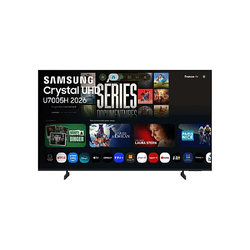 Samsung Crystal UHD U7005H 65" - Noir - Vision AI Smart TV 4K (2026)