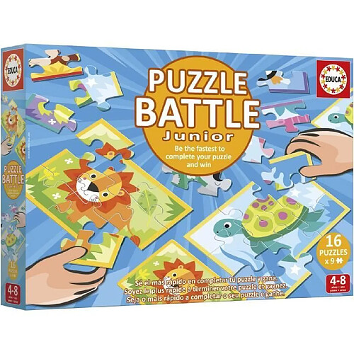 Educa Borras Puzzle enfant Battle Jr Animals