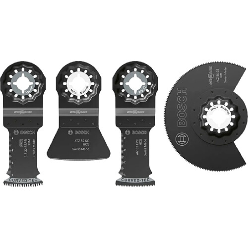 Bosch professional coffret 4 lames pour outils oscillants